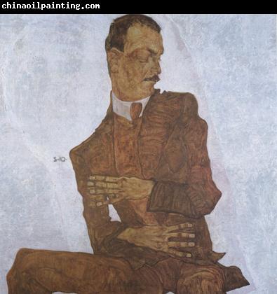 Egon Schiele Portrait of Arthur Roessler (mk12