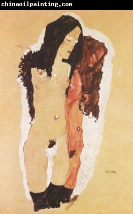 Egon Schiele Two Reclining Girls (mk12)