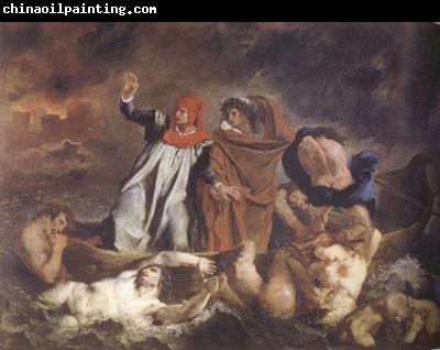 Eugene Delacroix Dante and Virgil in Hel (The Barque of Dante) (mk22)