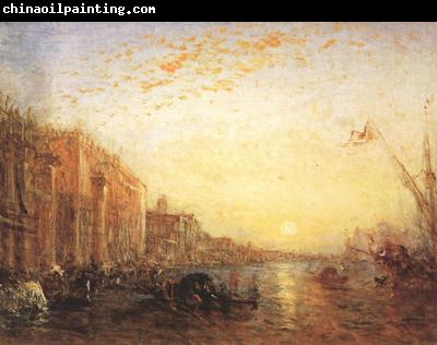 Felix Ziem Venice with Doges'Palace at Sunrise (mk22)