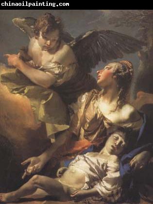 Giovanni Battista Tiepolo Hagar and Ismael in the Widerness (mk08)