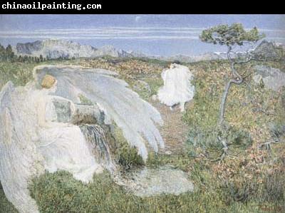 Giovanni Segantini Love at the Spring of Life (The Fountain of Youth) (mk19)