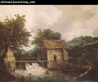 Jacob van Ruisdael Two Watermills and an open Sluice near Singraven (mk08)