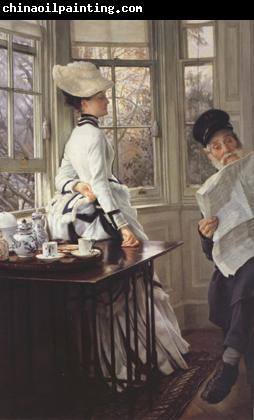 James Tissot Reading The News (nn01)