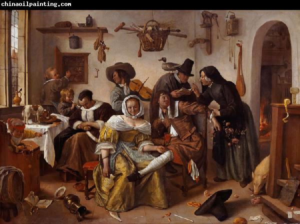 Jan Steen The Word Upside Down (mk08)