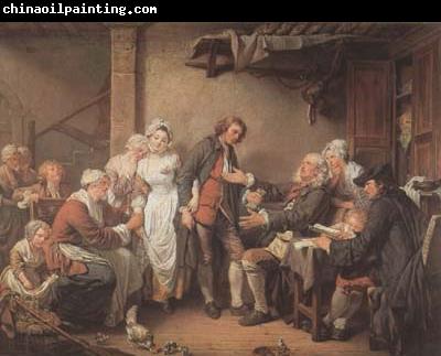 Jean Baptiste Greuze L'Accordee du Village (mk08)