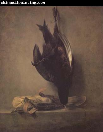 Jean Baptiste Simeon Chardin Still Life with Dead Pheasant and Hunting Bag (mk14)