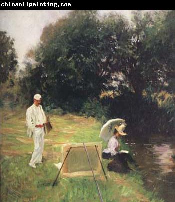 John Singer Sargent Dennis Miller Bunker Painting at Calcot (mk18)