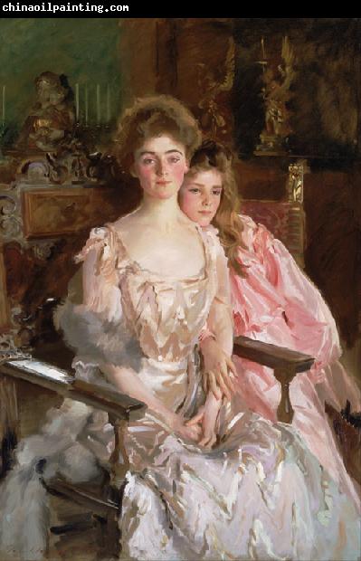 John Singer Sargent Mrs Fiske Warren (Gretchen Osgood) and Her Daughter Rachel (mk18)