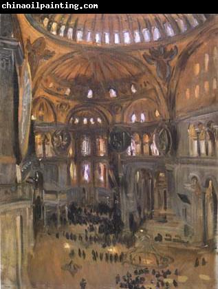 John Singer Sargent Sketch of Santa Sofia (mk18)