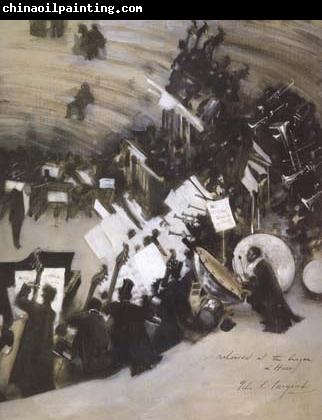 John Singer Sargent Rehearsal of the Pasdeloup Orchestra at the Cirque d'Hiver (mk18)