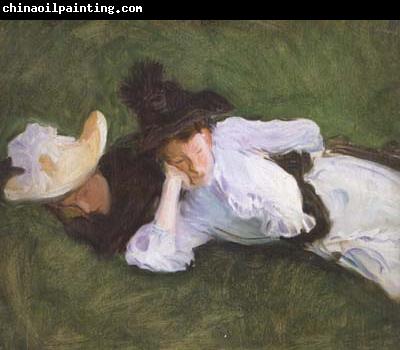 John Singer Sargent Two Girls on a Lawn (mk18)