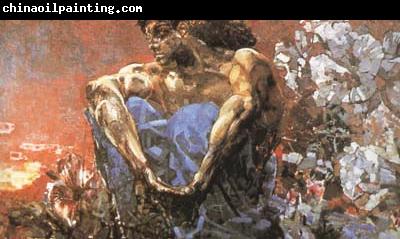 Mikhail Vrubel Seated Demon (mk19)