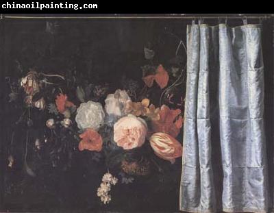 SPELT, Adrian van der Flower Still Life with Curtain (mk14)