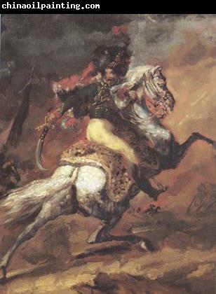 Theodore   Gericault Chasseur of the Imperial Guard,Charging (mk10)