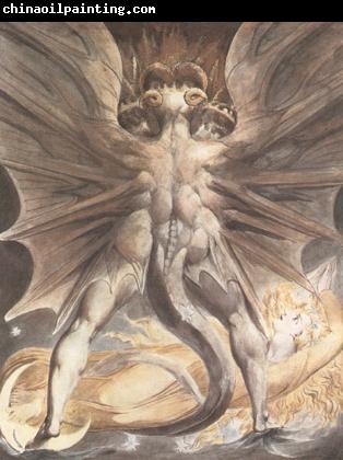 William Blake THe Great Red Dragon and the Woman Clothed in Sun (mk19)