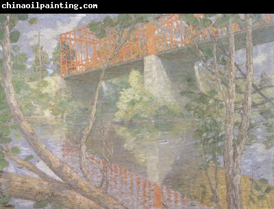 julian alden weir The Red Bridge (nn02)