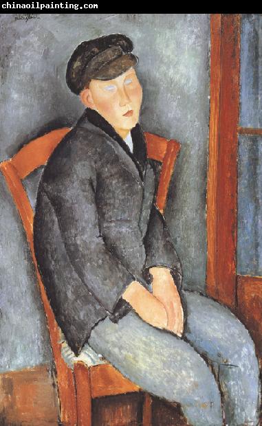 Amedeo Modigliani Young Seated Boy with Cap (mk39)