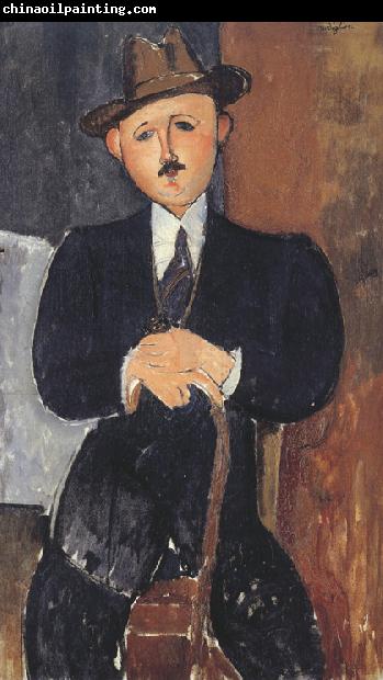 Amedeo Modigliani Seated Man with a Cane (mk39)