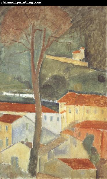 Amedeo Modigliani Landscape at Cagnes (mk39)