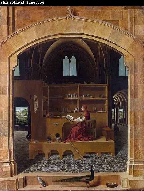 Antonello da Messina Saint Jerome in his Study (nn03)