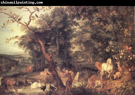 BRUEGEL, Pieter the Elder The Garden of Eden (nn03)