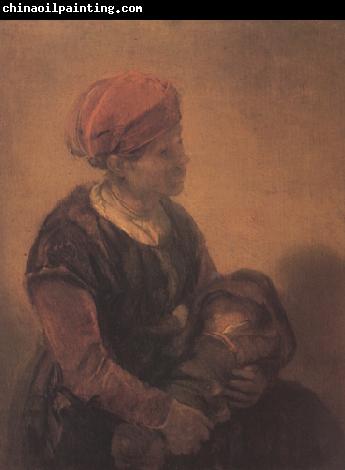 Barent fabritius Woman with a Child in Swaddling Clothes (mk33)