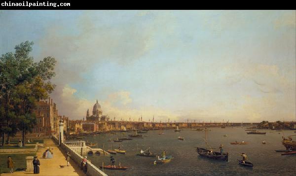 Canaletto View of London The Thames from Somerset House towards the City (mk25)