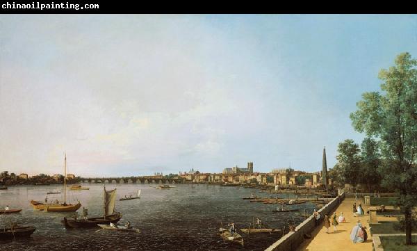 Canaletto View of London: The Thames from Somerset House towards Westminster (mk25)