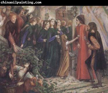 Dante Gabriel Rossetti Beatrice Meeting Dante at a Marriage Feast,Denies him her Salutation (mk28)