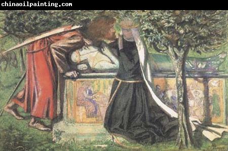 Dante Gabriel Rossetti Arthur's Tomb: The Last Meeting of Launcelort and Guinevere (mk28)