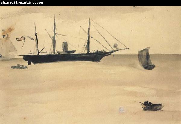 Edouard Manet Le Kearsargee a Boulogne (mk40)