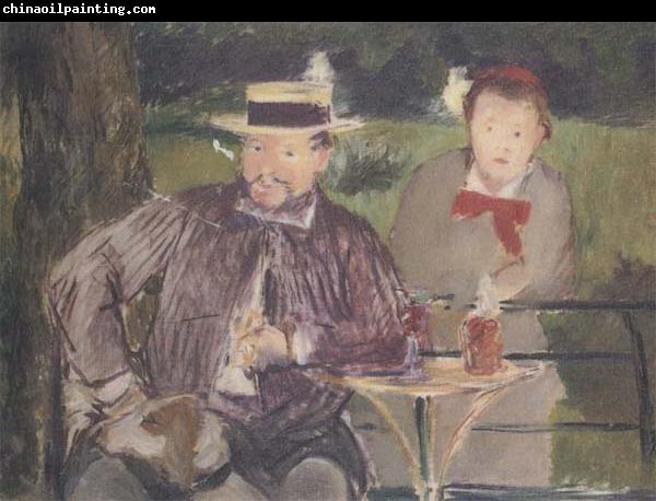 Edouard Manet Portraits d'Ernest Hoschede et de sa fille Marthe (mk40)