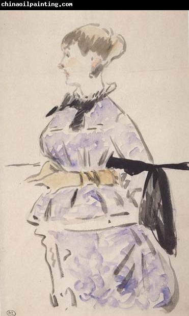 Edouard Manet Portrait d'Isabelle Lemonnier (mk40)