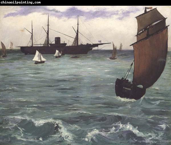 Edouard Manet Le Kearsarge a Boulogne (mk40)