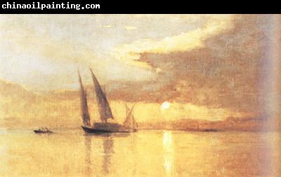 Francois Bocion Sunset at the Lake of Geneva (nn02