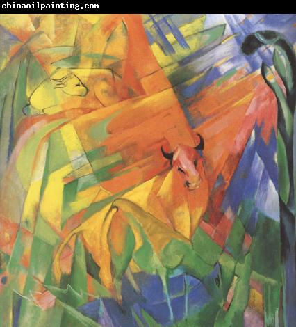 Franz Marc Animals in Landscape (mk34)