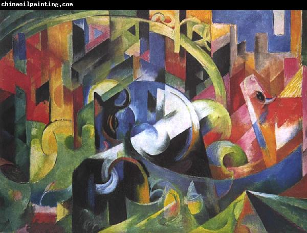 Franz Marc Painting with Cattle (mk34)