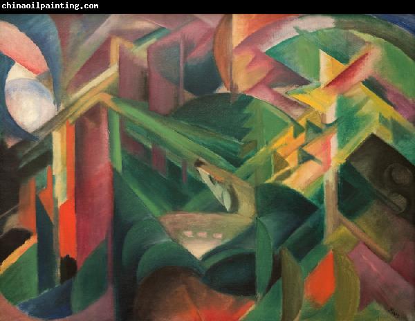 Franz Marc Deer in a Monastery Garden (mk34)