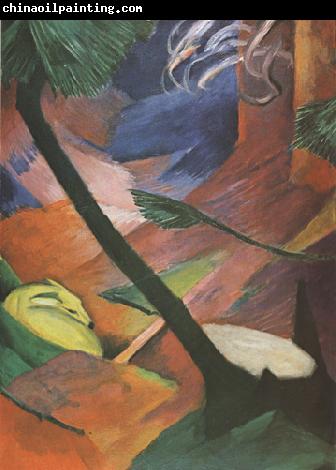 Franz Marc Deer in the Forest (mk34)