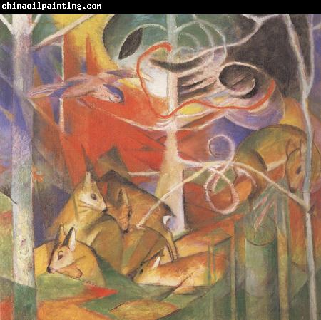 Franz Marc Deer in the Forest i (mk34)