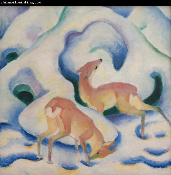 Franz Marc Deer in the Snow (mk34)