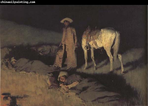 Frederic Remington In From the Night Herd (mk43)