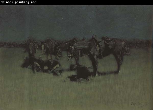 Frederic Remington Night Halt of Cavalry (mk43)