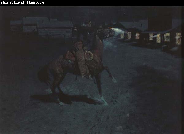 Frederic Remington An Argument with the Town Marshal (mk43)