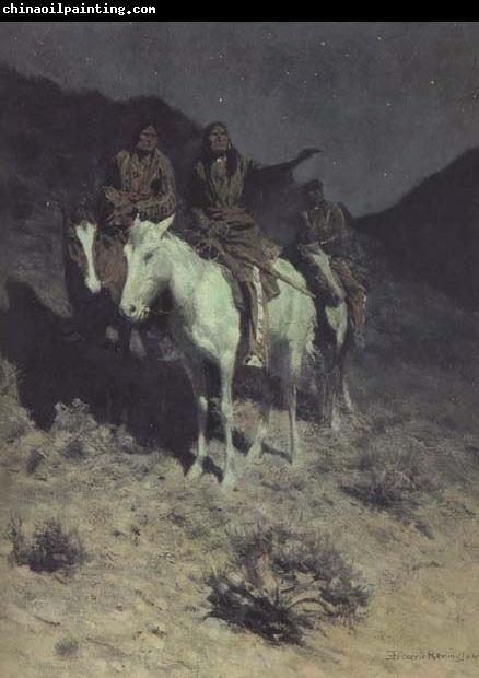 Frederic Remington Indian Scouts at Evening (mk43)