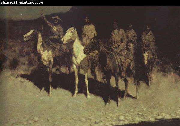 Frederic Remington Who Comes There (mk43)