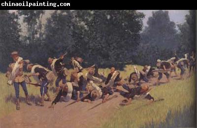 Frederic Remington Scream of Shrapnel at San Juan Hill (mk43)