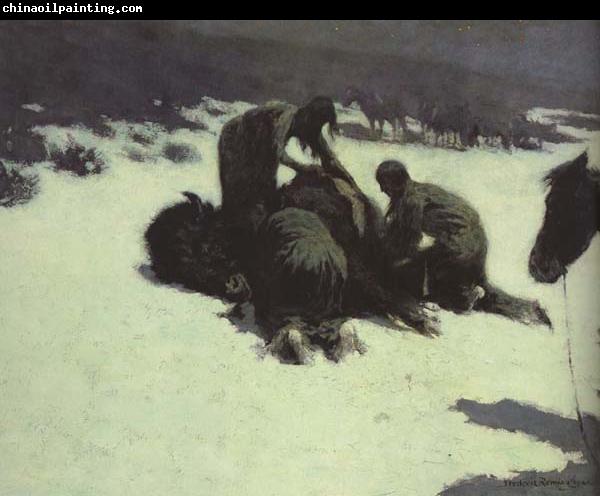 Frederic Remington The Hungry Moon (mk43)