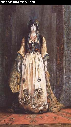 Georges Clairin Costume Pour une Fete Orientale Huile sur toile (mk32)